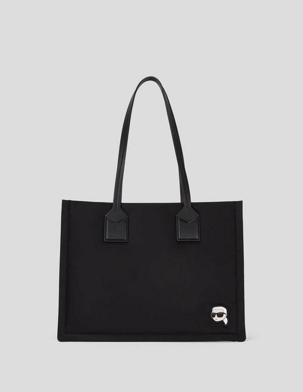 Bolso Tote Karl Lagerfeld de Naylon Ikon Negro Mujer 28 x 37 x 13