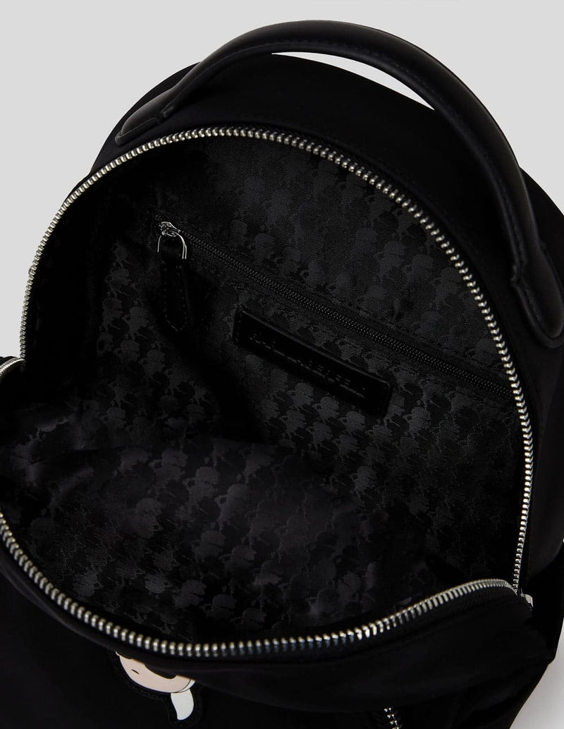 Mochila Karl Lagerfeld Ikon Negra Mujer 27 x 21 x 15