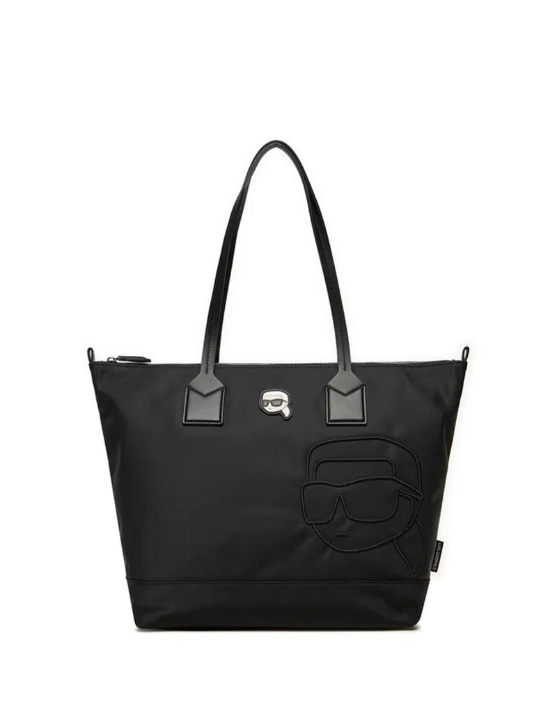 Bolso Karl Lagerfeld con Logo Relieve Negro Mujer