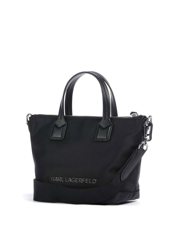 Bolso de Mano Karl Lagerfeld Ikon Negro Mujer 18 x 17 x 9