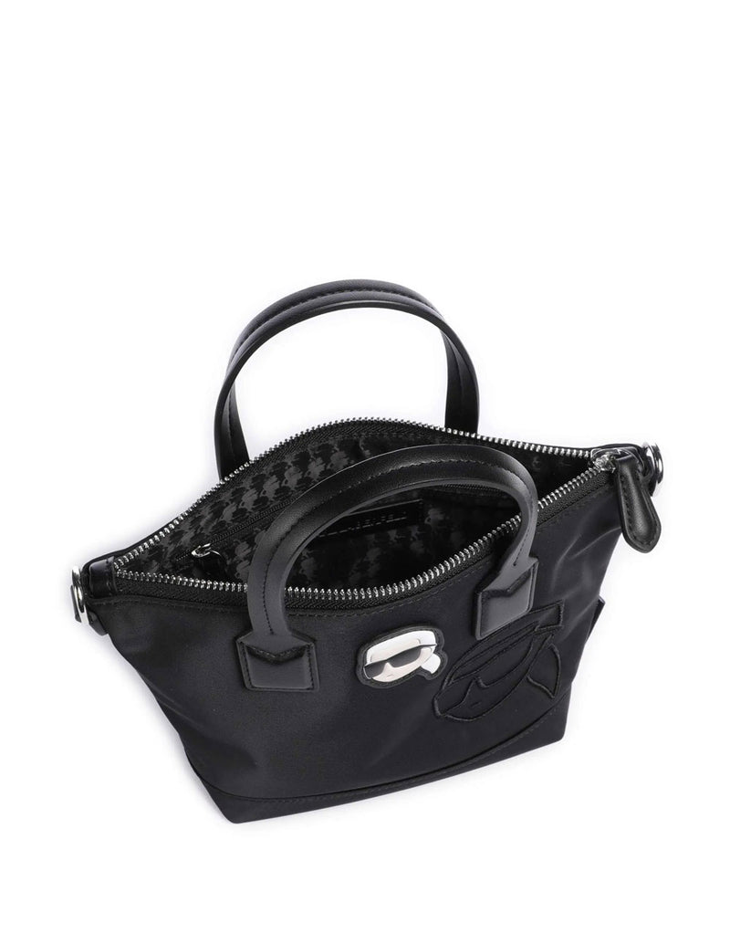 Bolso de Mano Karl Lagerfeld Ikon Negro Mujer 18 x 17 x 9