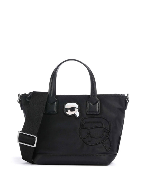 Bolso de Mano Karl Lagerfeld Ikon Negro Mujer 18 x 17 x 9