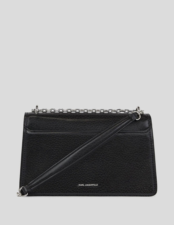 Bolso Karl Lagerfeld con Cierre Ikon Granulado Negro Mujer 15 x 26 x 8