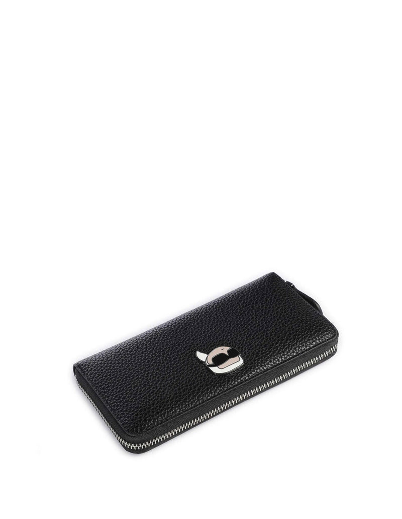 Cartera Karl Lagelfeld Ikon Negra Mujer 19 x 10 x 2