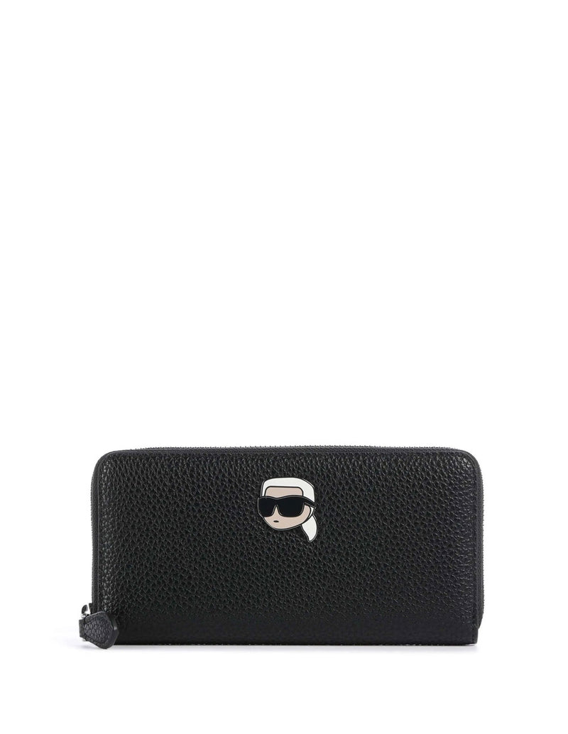 Cartera Karl Lagelfeld Ikon Negra Mujer 19 x 10 x 2