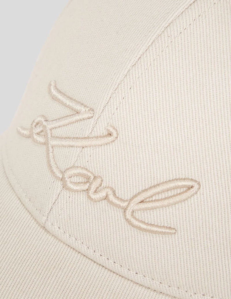 Gorra Karl Lagerfeld K/Signature Beige Mujer