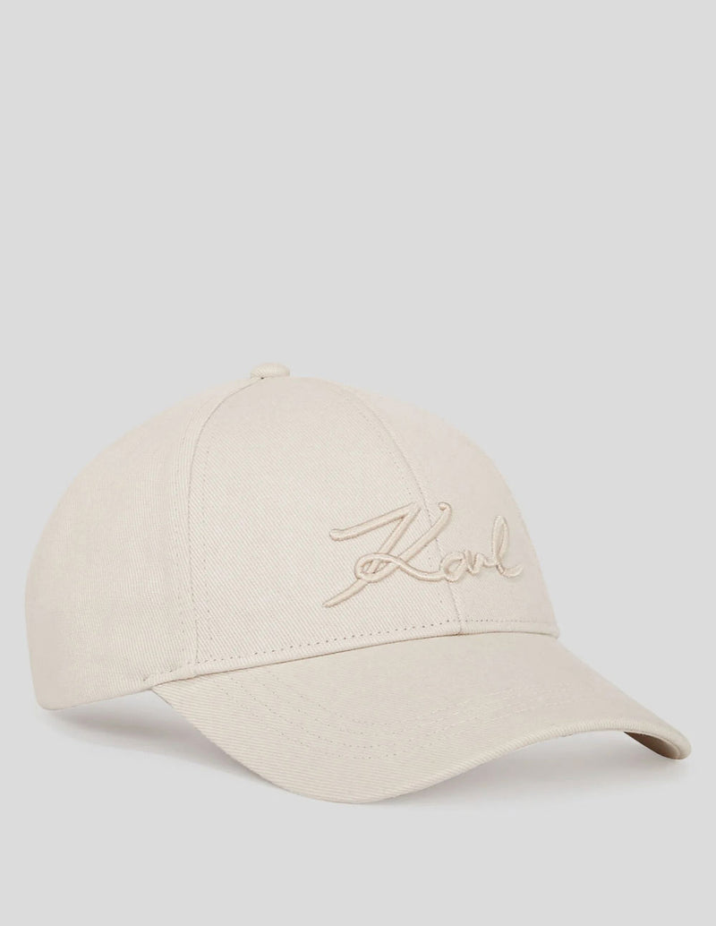 Gorra Karl Lagerfeld K/Signature Beige Mujer