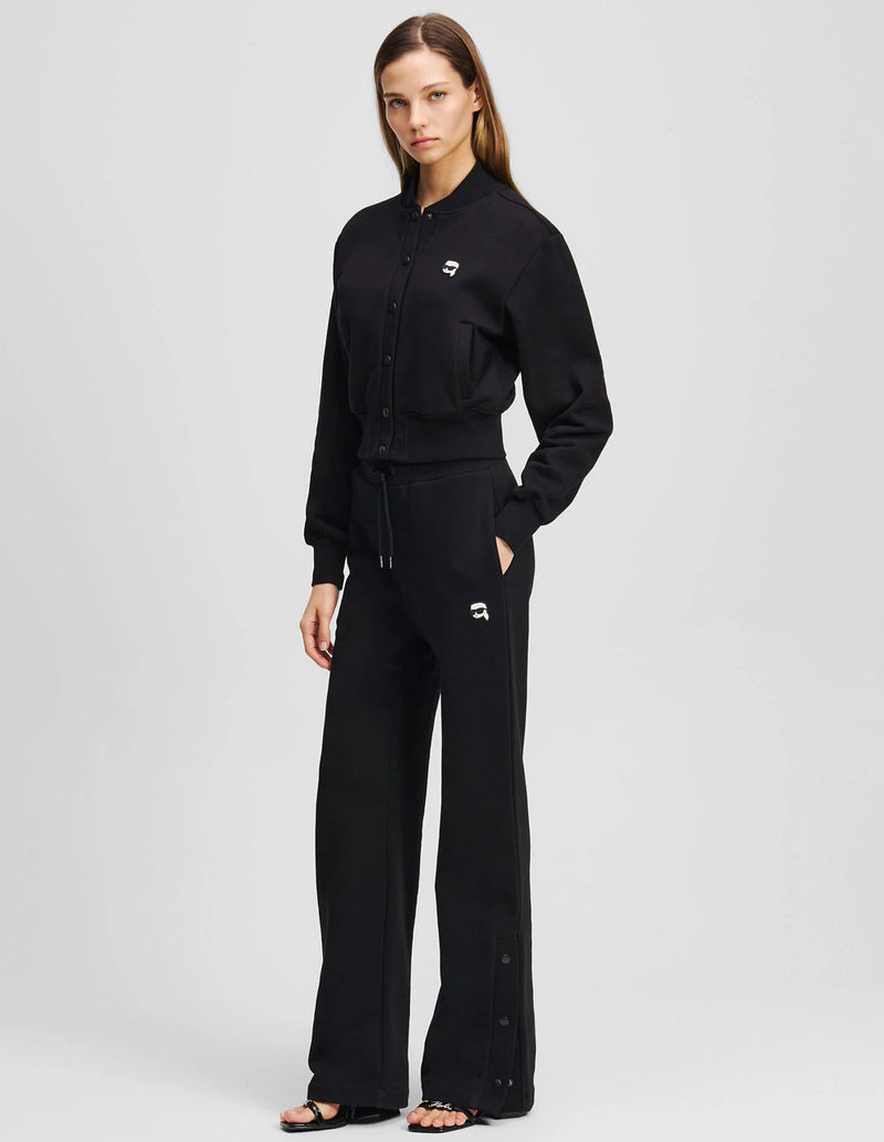 Chaqueta Bomber Karl Lagerfeld Ikon Negra Mujer