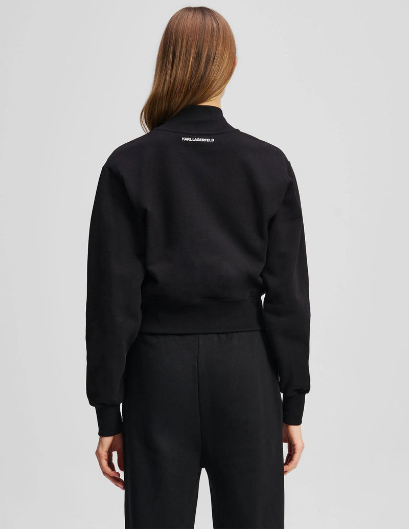 Chaqueta Bomber Karl Lagerfeld Ikon Negra Mujer