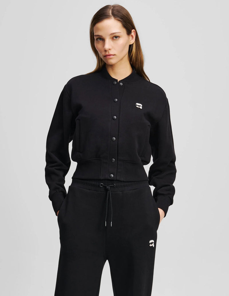Chaqueta Bomber Karl Lagerfeld Ikon Negra Mujer