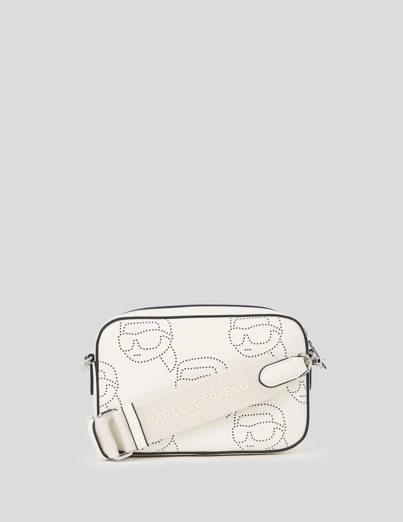 Bolso Karl Lagerfeld Ikon Blanco Mujer 22 x 13 x 6