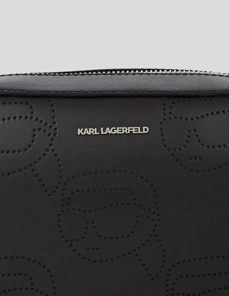 Bolso Karl Lagerfeld Ikon Negro Mujer 22 x 13 x 6