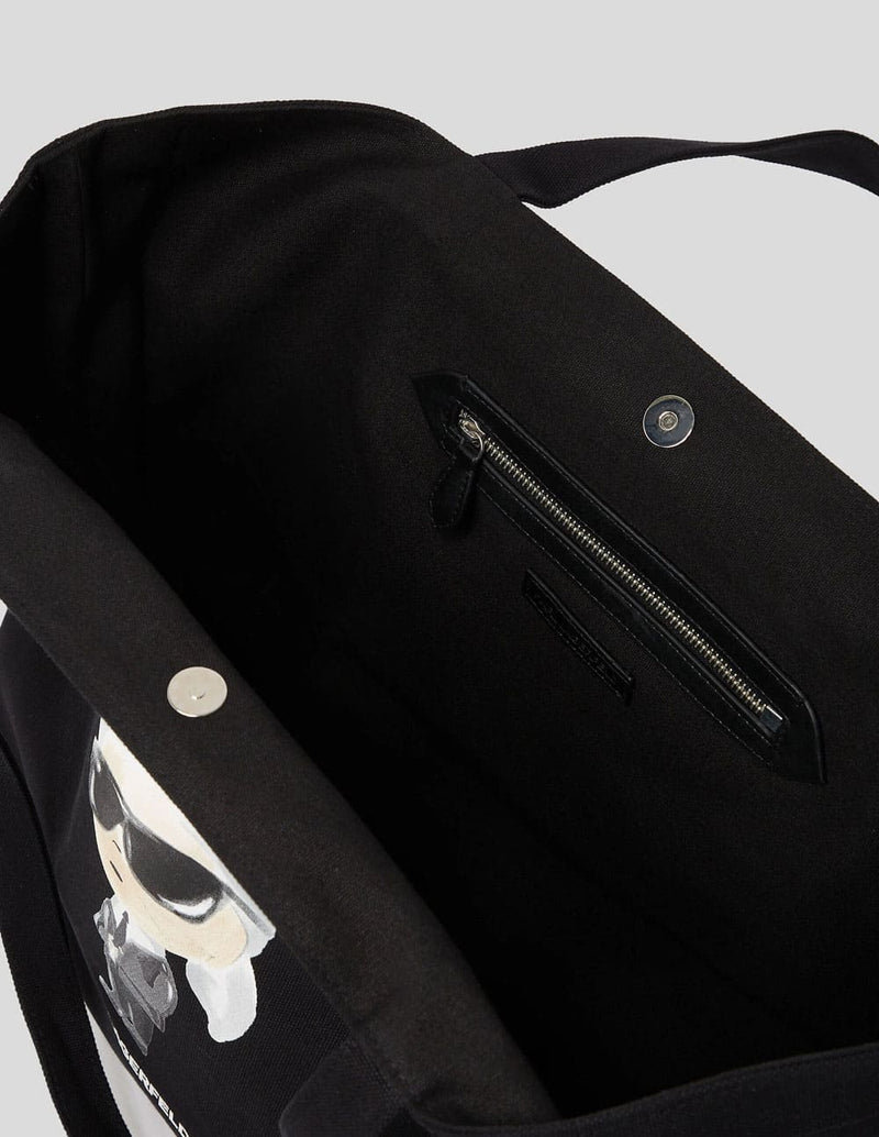 Bolso Karl Lagerfeld Acuarela Ikon Negro Mujer 35 x 58 x 34