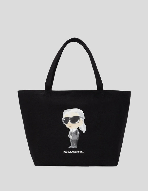 Bolso Karl Lagerfeld Acuarela Ikon Negro Mujer 35 x 58 x 34