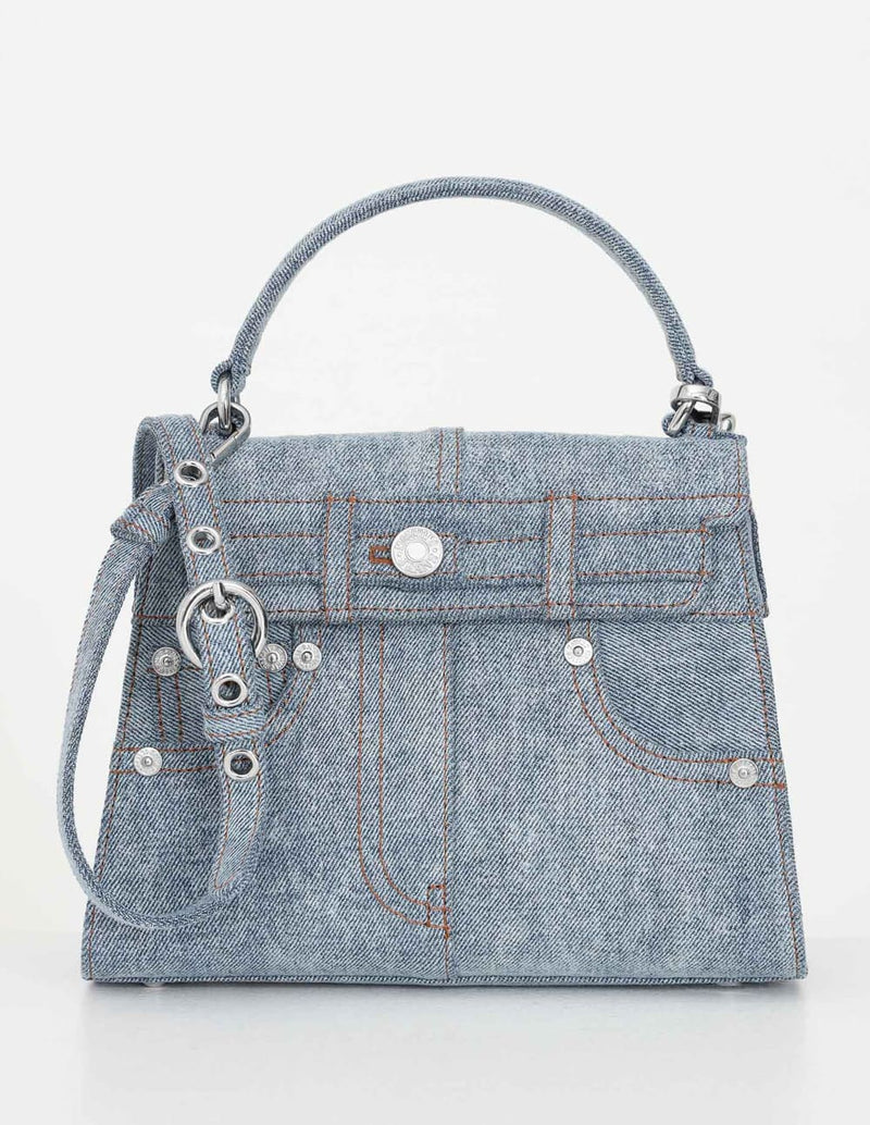 Bolso Moschino Denim Azul Mujer 8 x 23 x 19