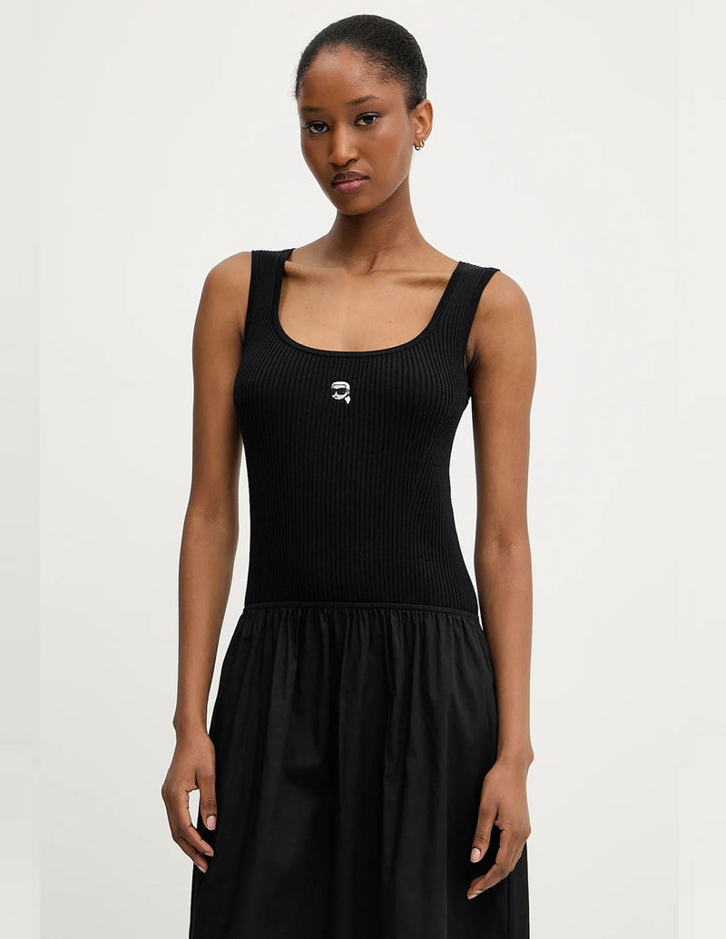 Vestido Karl Lagerfeld Ikon Negro Mujer