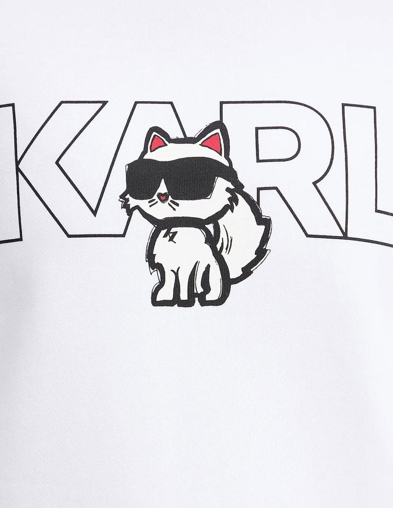 Sudadera Karl Lagerfeld Ikon Blanca Mujer
