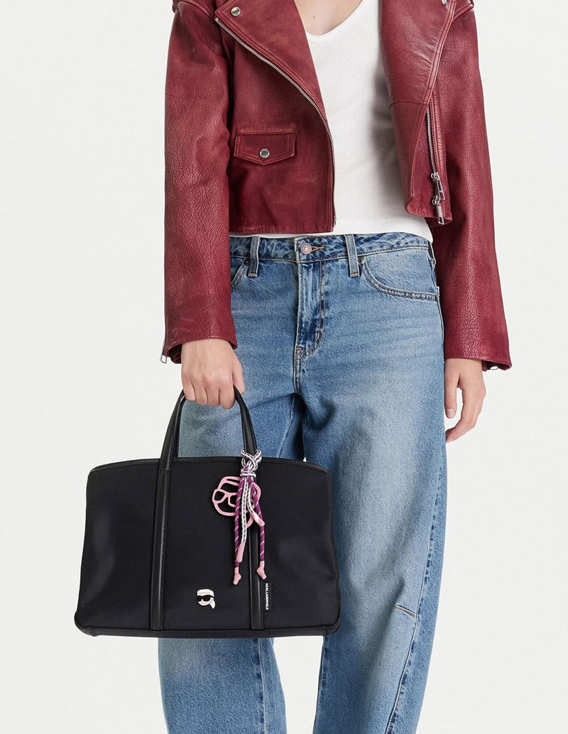 Bolso Karl Lagerfeld con Logo Negro Mujer 25 x 22 x 13