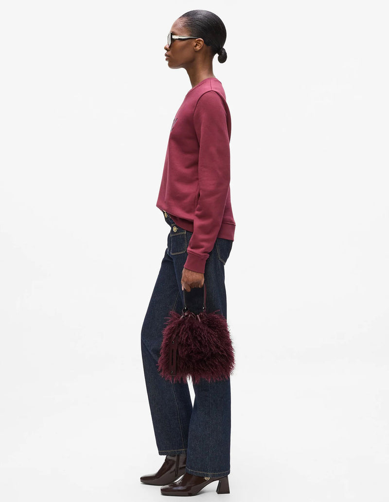 Bolso Karl Lagerfeld de Piel Sintética K/Weave Burdeos Mujer 20 x 18 x 11