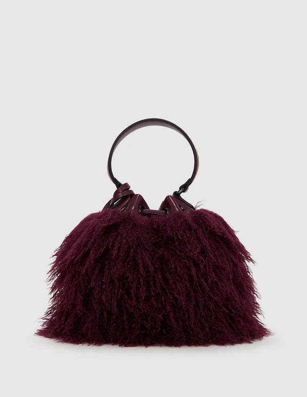 Bolso Karl Lagerfeld de Piel Sintética K/Weave Burdeos Mujer 20 x 18 x 11