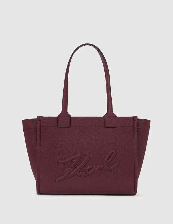 Bolso Karl Lagerfeld con Logo Burdeos Mujer 32 x 26 x 13