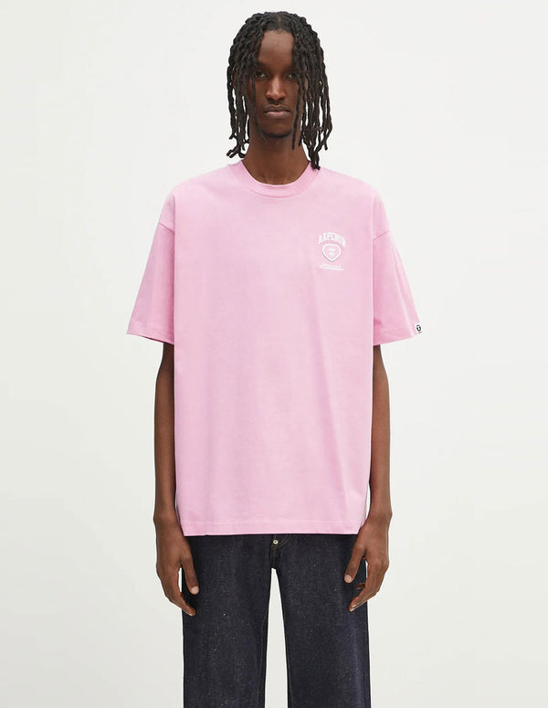 Camiseta AAPE BY A BATHING APE Heart Rosa Hombre