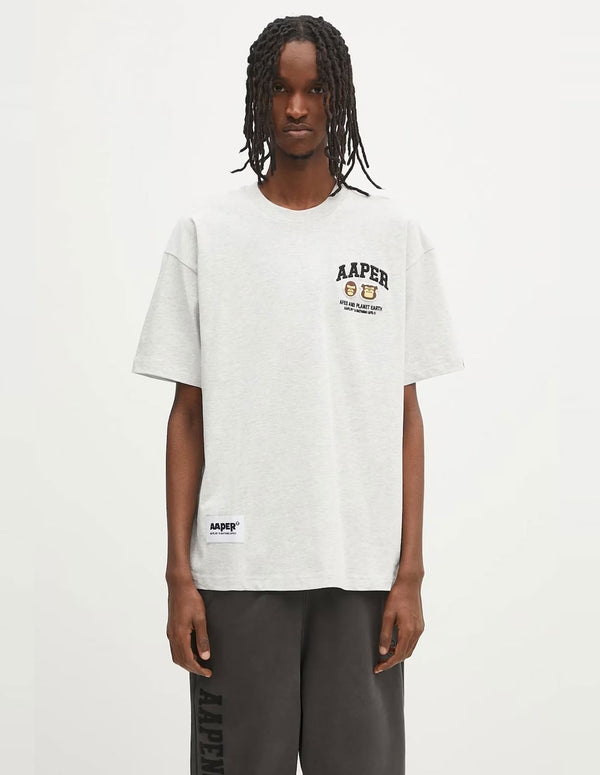 Camiseta AAPE BY A BATHING APE Basic Gris Hombre