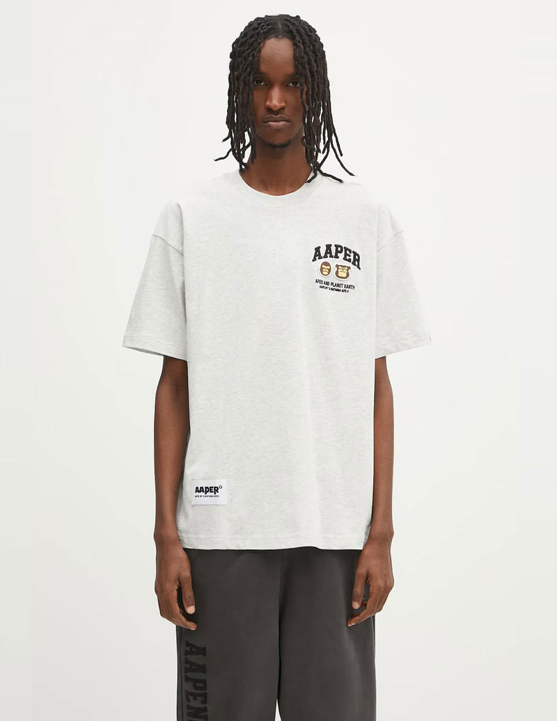 Camiseta AAPE BY A BATHING APE Basic Gris Hombre