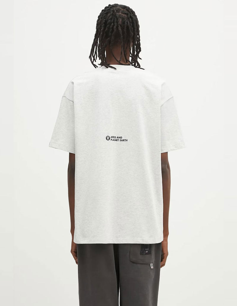 Camiseta AAPE BY A BATHING APE Basic Gris Hombre