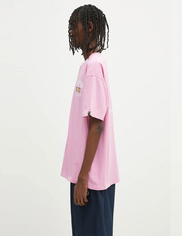 Camiseta AAPE BY A BATHING APE Basic Rosa Hombre