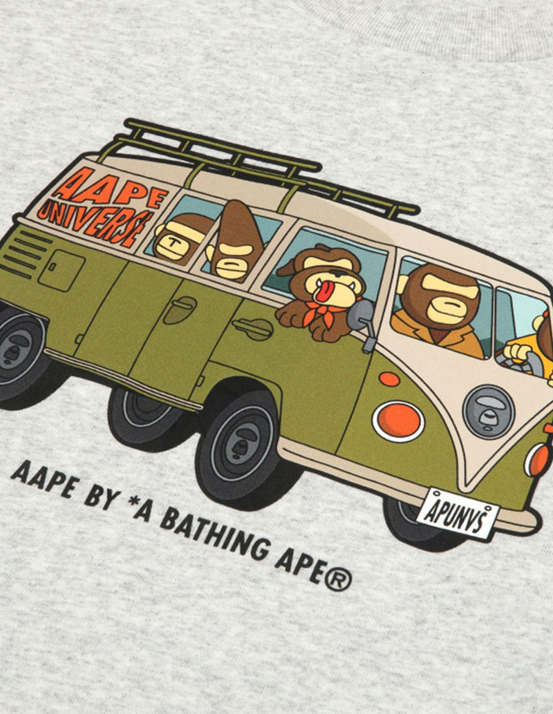 Camiseta AAPE BY A BATHING APE Graphic Print Gris Hombre