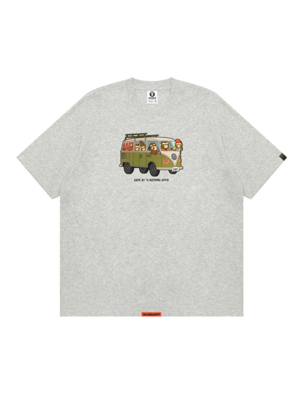 Camiseta AAPE BY A BATHING APE Graphic Print Gris Hombre