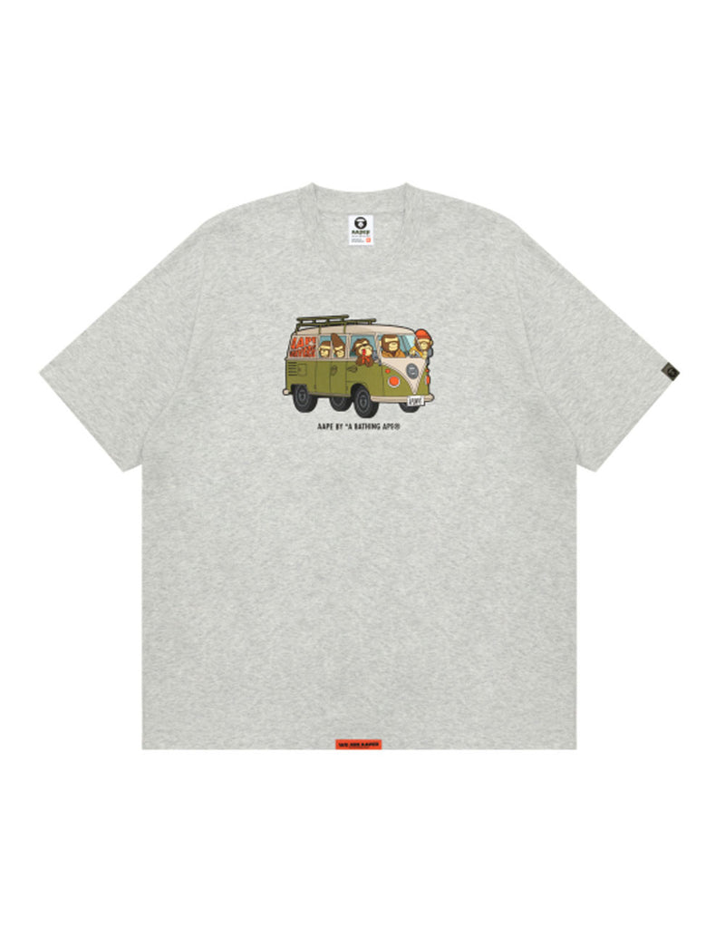 Camiseta AAPE BY A BATHING APE Graphic Print Gris Hombre