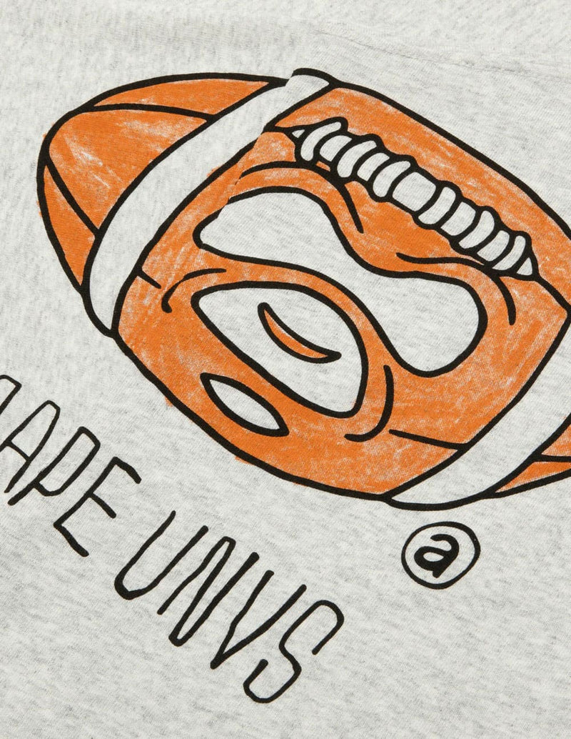 Camiseta AAPE BY A BATHING APE Multi Logo Print Gris Hombre
