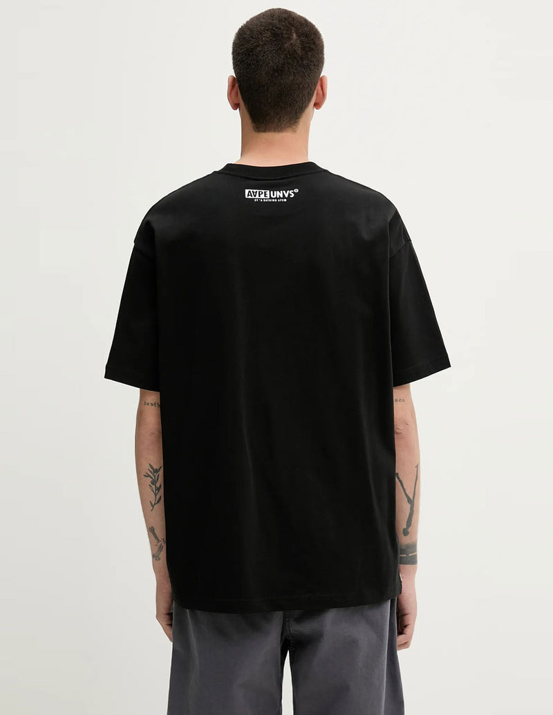 Camiseta AAPE BY A BATHING APE Basic Negra Hombre