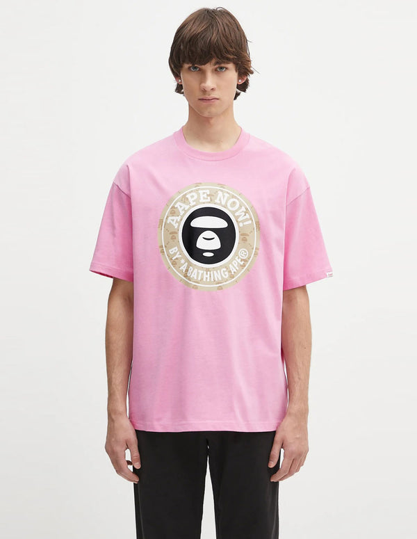 Camiseta AAPE BY A BATHING APE Basic Rosa Hombre