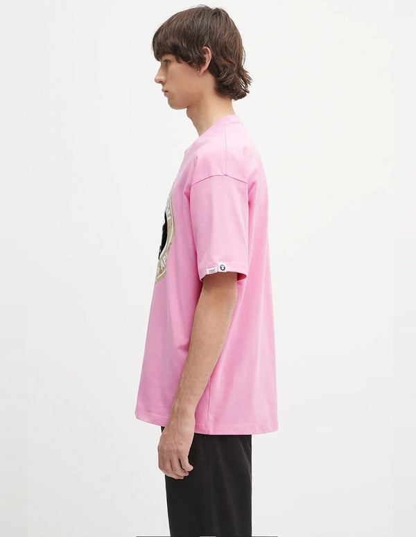 Camiseta AAPE BY A BATHING APE Basic Rosa Hombre