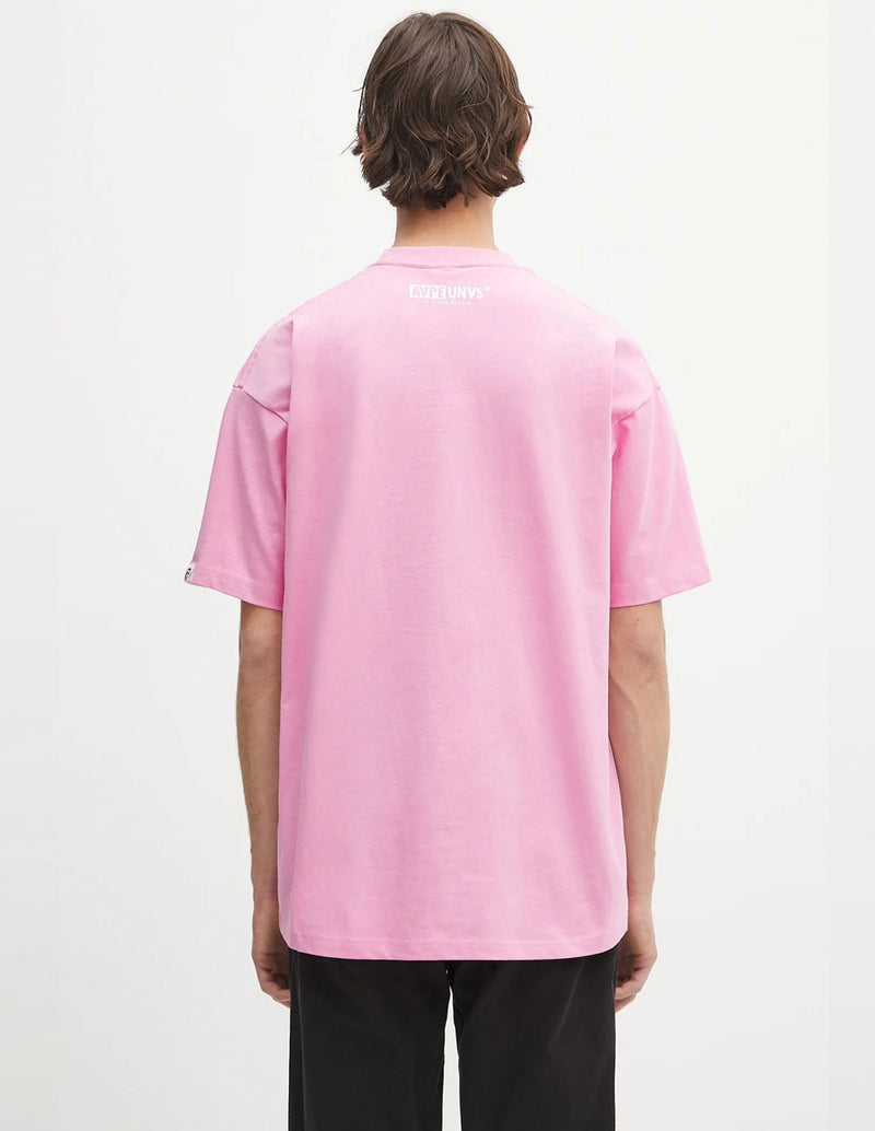 Camiseta AAPE BY A BATHING APE Basic Rosa Hombre