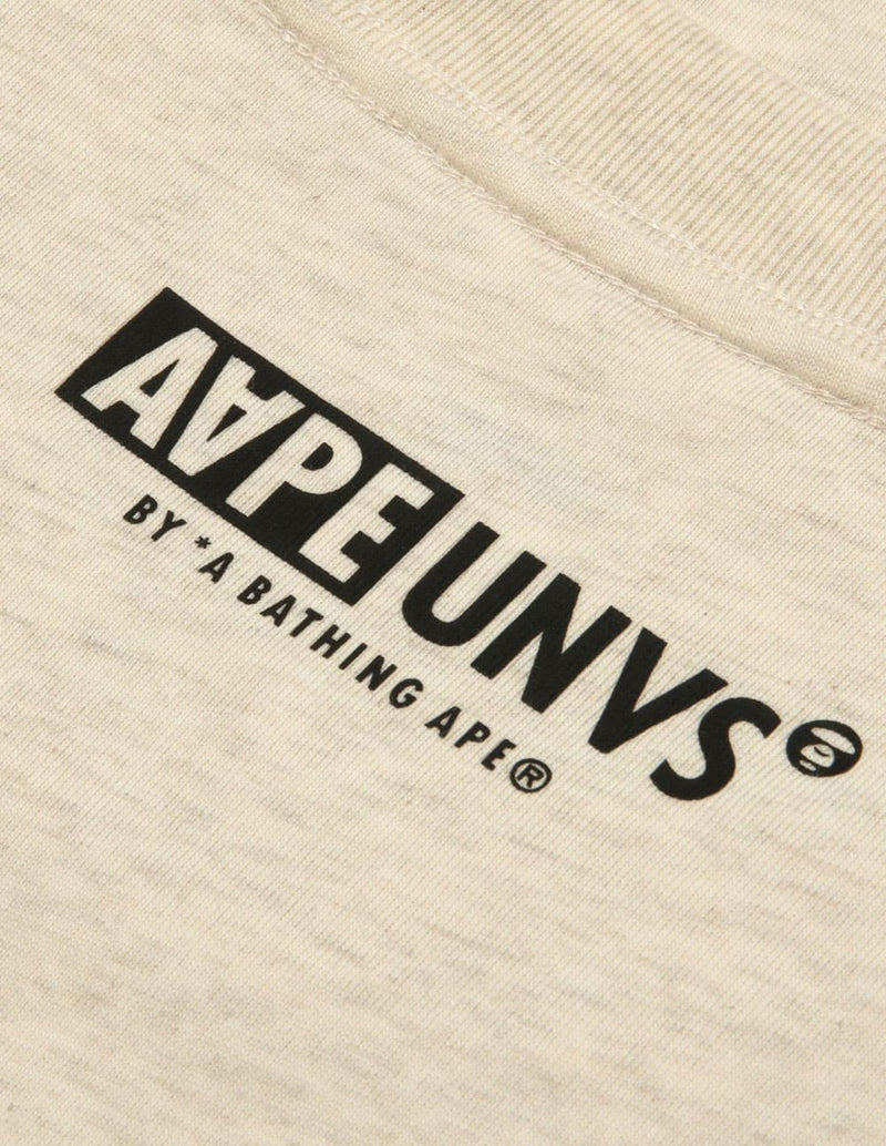 Camiseta AAPE BY A BATHING APE Logo Moonface Beige Hombre