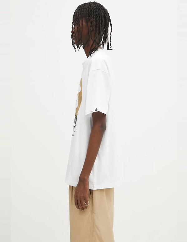 Camiseta AAPE BY A BATHING APE con Estampado Blanca Hombre