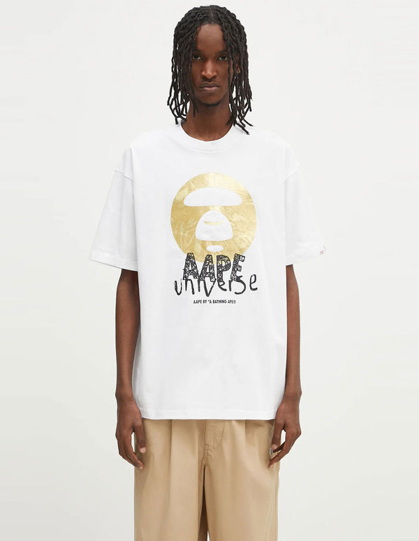 Camiseta AAPE BY A BATHING APE con Estampado Blanca Hombre