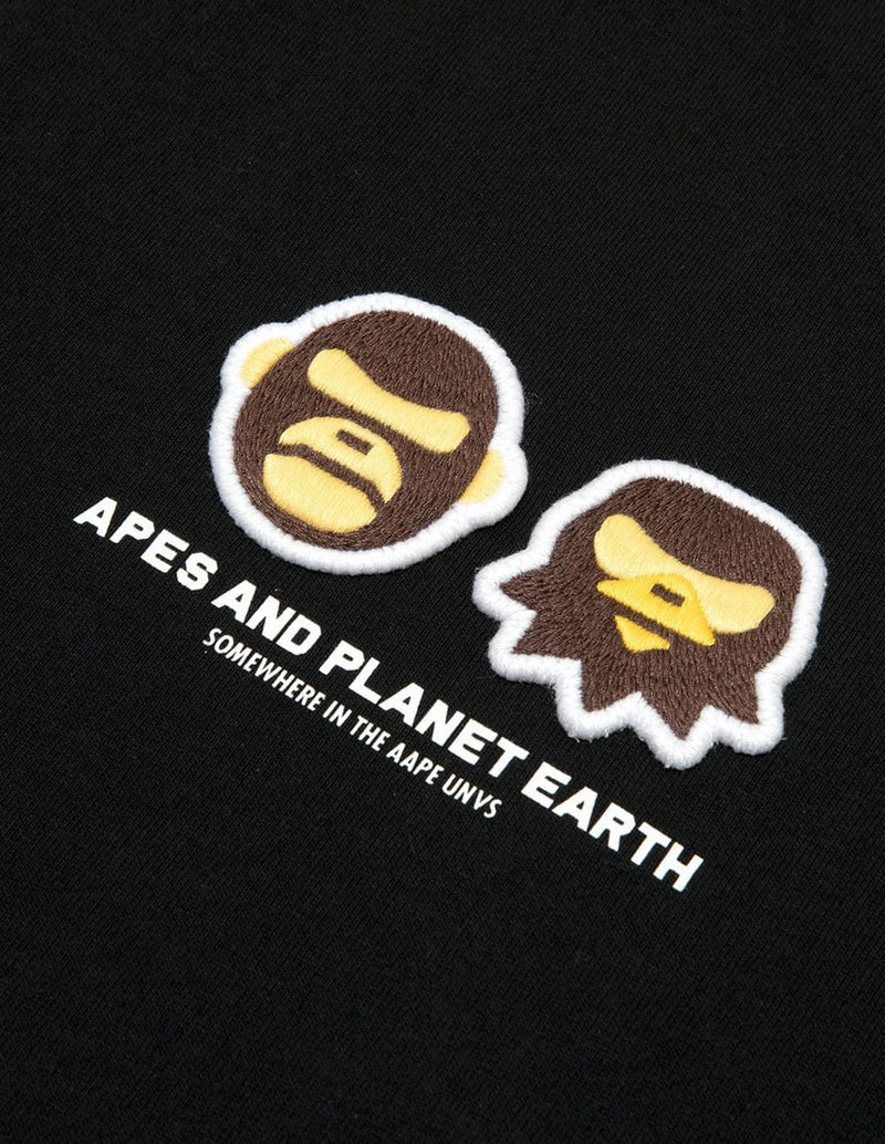 Camiseta AAPE BY A BATHING APE Logo Negra Hombre