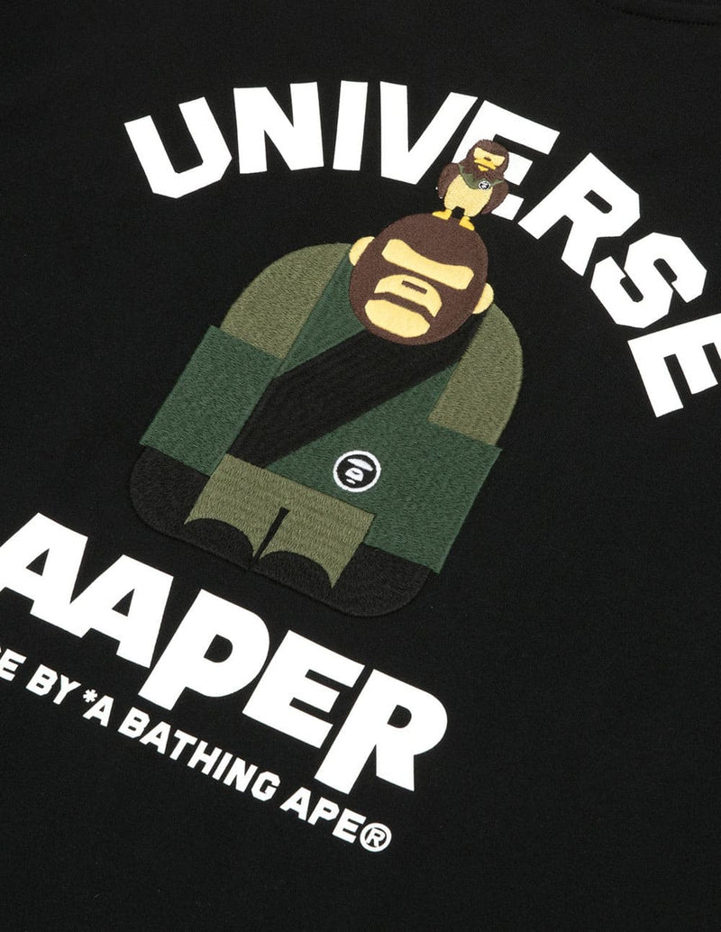 Camiseta AAPE BY A BATHING APE Logo Negra Hombre