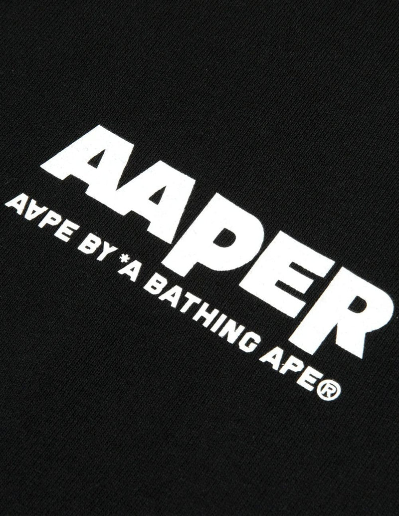 Camiseta AAPE BY A BATHING APE Logo Negra Hombre
