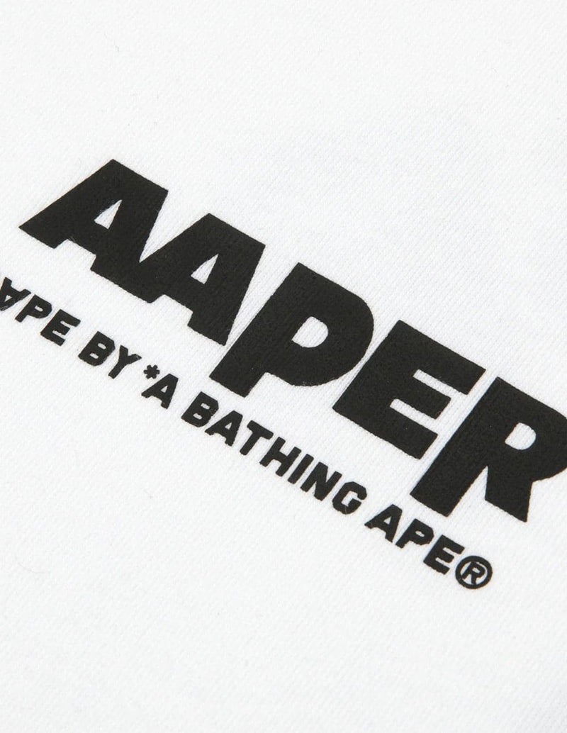 Camiseta AAPE BY A BATHING APE Logo Blanca Hombre