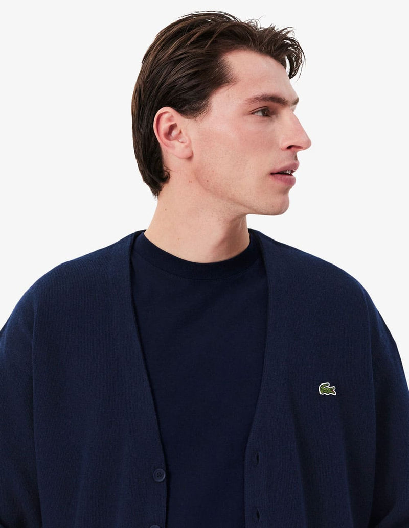 Chaqueta Lacoste de Lana Azul Marino Hombre