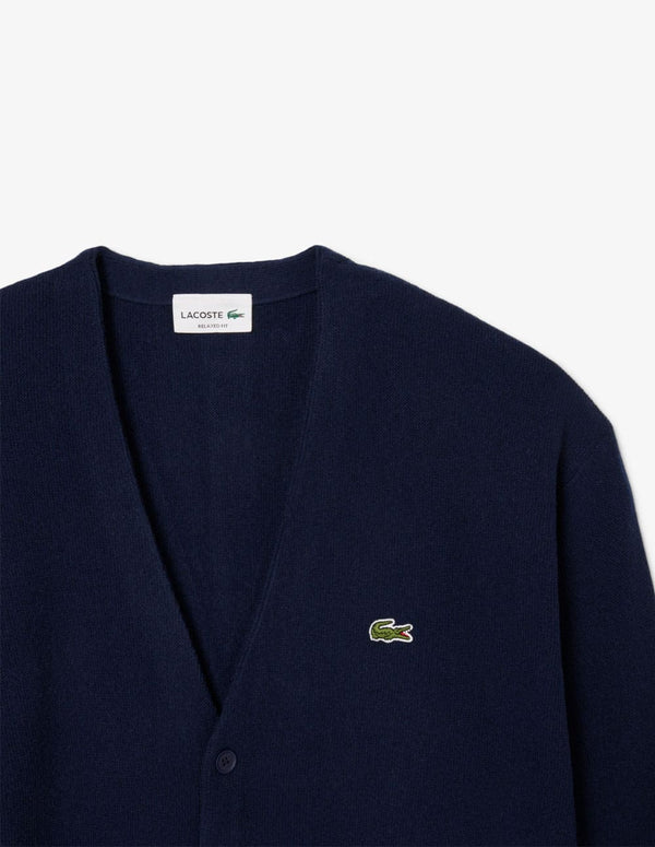 Chaqueta Lacoste de Lana Azul Marino Hombre