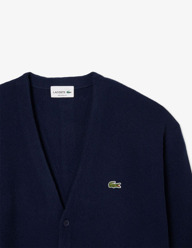 Chaqueta Lacoste de Lana Azul Marino Hombre