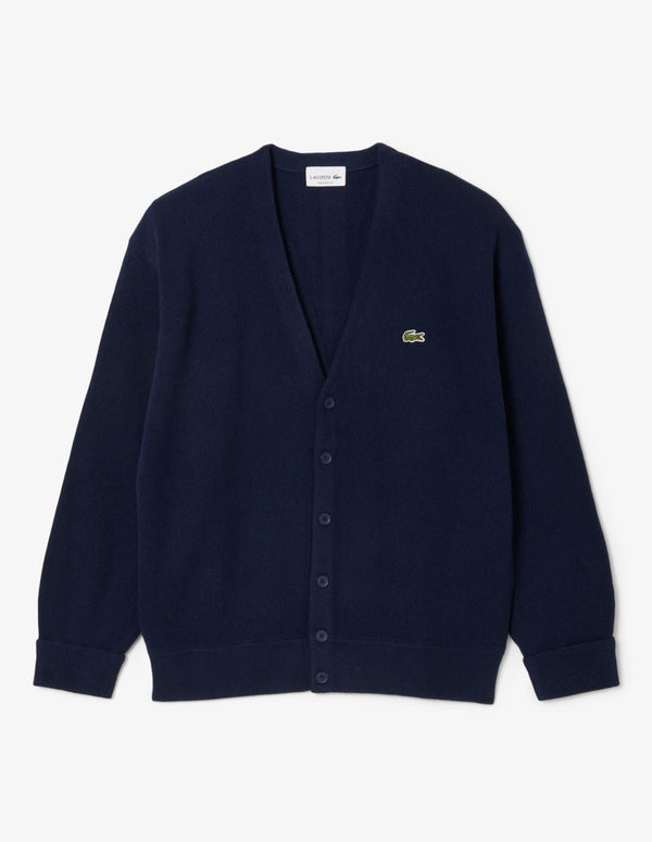 Chaqueta Lacoste de Lana Azul Marino Hombre