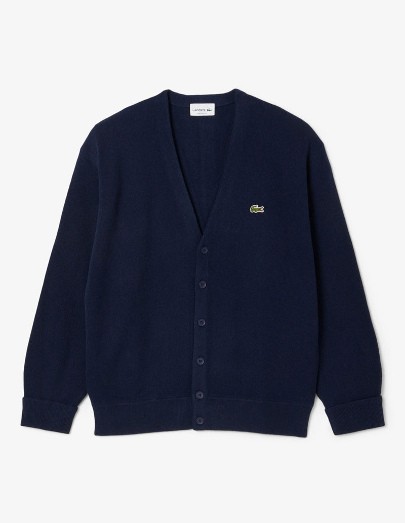 Chaqueta Lacoste de Lana Azul Marino Hombre